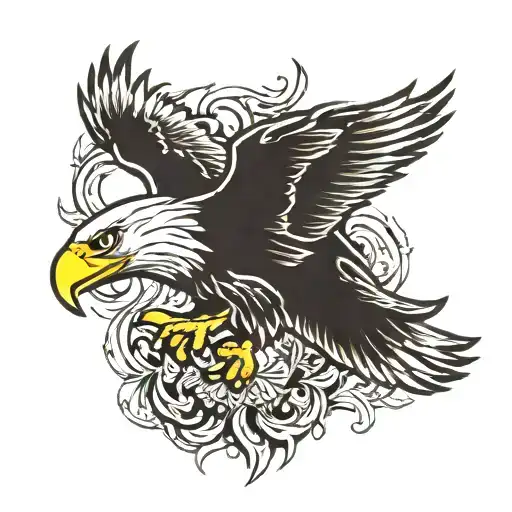 eagle at 40 yes old tattoo design idea