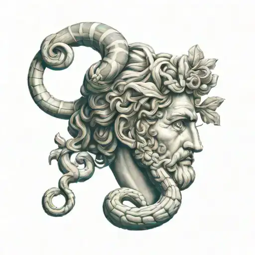 Asclepius tattoo design idea