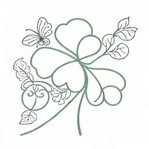 5 leaf clover hand tattoo tattoo design idea