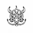 Viking knots tattoo design idea