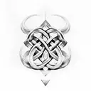 Viking knots tattoo design idea