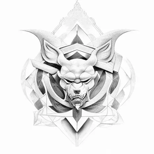  Create a unique and realistic design representing the concepts of Aion and Kairos. Focus on incorporating symbols that  tattoo design idea
