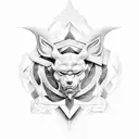 Create a unique and realistic design representing the concepts of Aion and Kairos. Focus on incorporating symbols that  tattoo design idea
