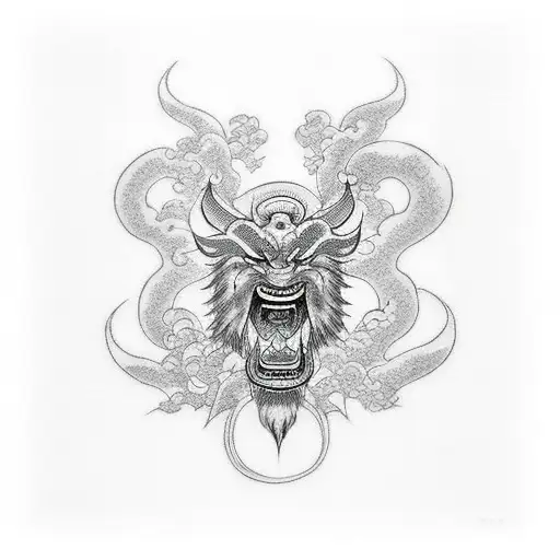 raijin back tattoo tattoo design idea
