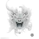 raijin back tattoo tattoo design idea