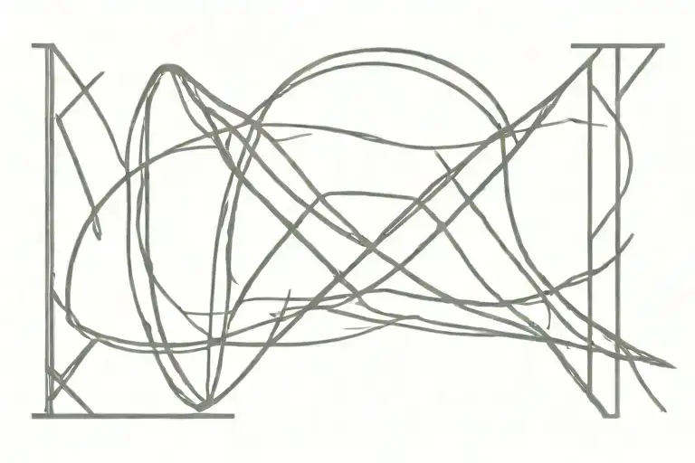 13 roman numerals intertwined tattoo design idea