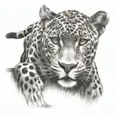 black jaguar full body tattoo design idea