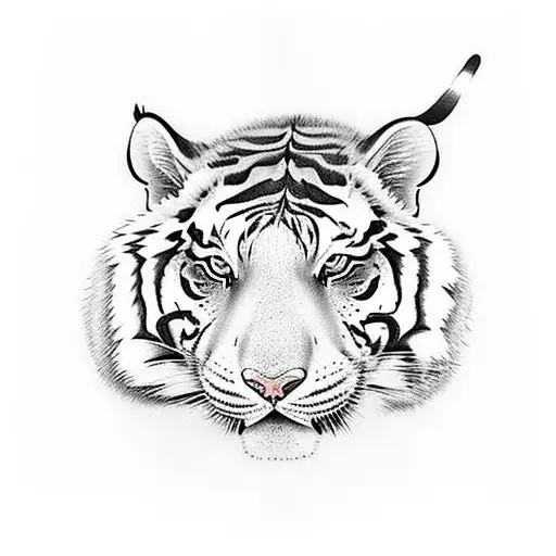 Tiger rat bunny tattoo design idea