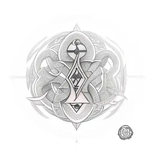 "healer" in hebrew script tattoo design idea