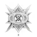 "healer" in hebrew script tattoo design idea