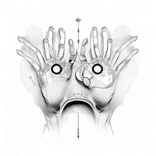 Adam creation hands tattoo design idea