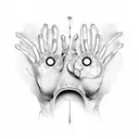 Adam creation hands tattoo design idea