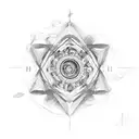 Adam creation hands in a circle  tattoo design idea