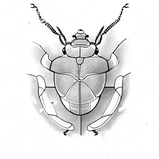 beetle tattoo design idea