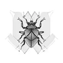 beetle tattoo design idea