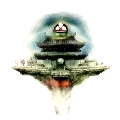 spirited away movie tattoo design idea