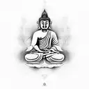 budha tattoo design idea