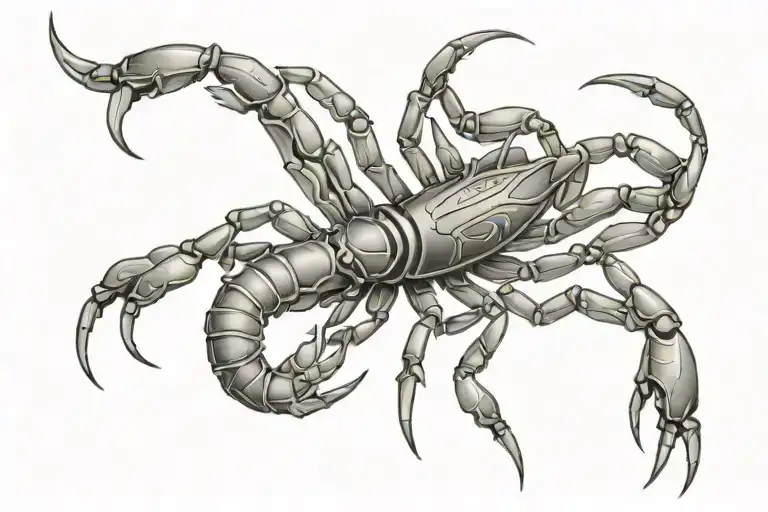 Incorporate unforgiven word into a scorpion design tattoo design idea