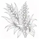 yucca plant tattoo design idea