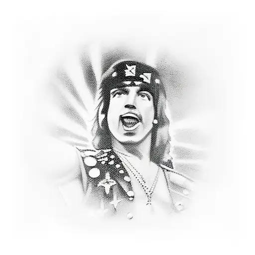 bon scott. ozzy osbourne. freddie mercury. axl rose. paul stanley.  tattoo design idea