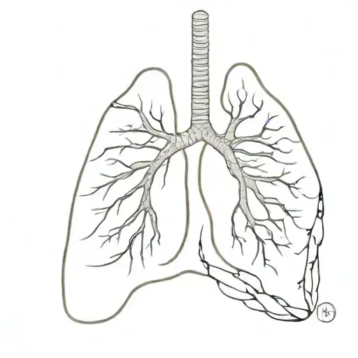 lung with banaid tattoo design idea