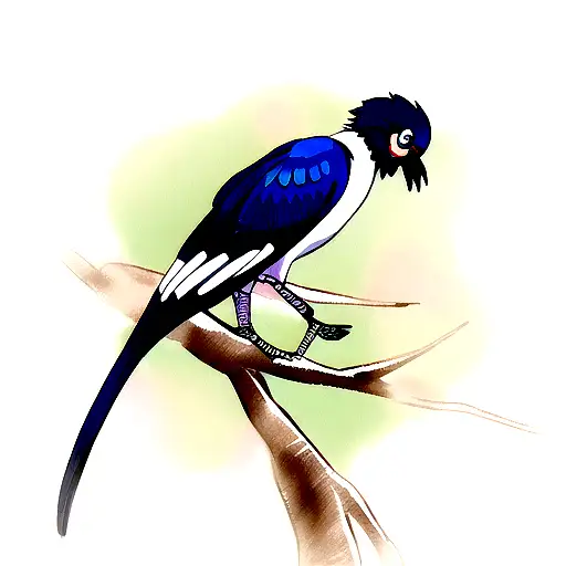 Taiwanese blue magpie  tattoo design idea