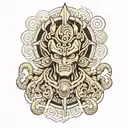 exodia yu gi oh tattoo design idea