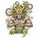 exodia yu gi oh tattoo design idea