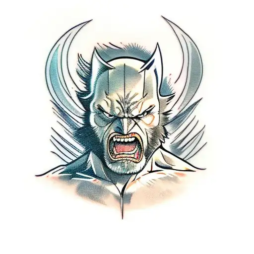 Wolverine (animal)  tattoo design idea