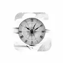roman numeral clock tattoo design idea