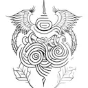 Create a tattoo design inspired by a Bible verse that represents strength and resilience tattoo design idea