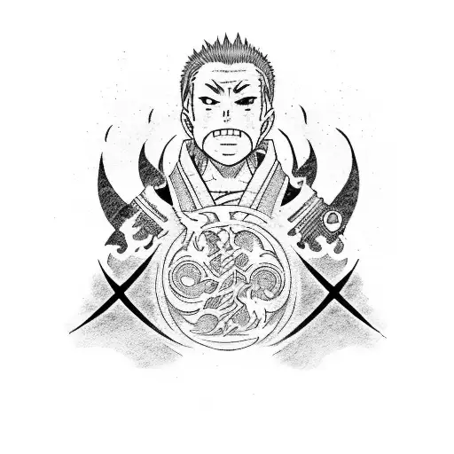 jujutsu kaisen aoi todou in traditional japanese tattoo tattoo design idea