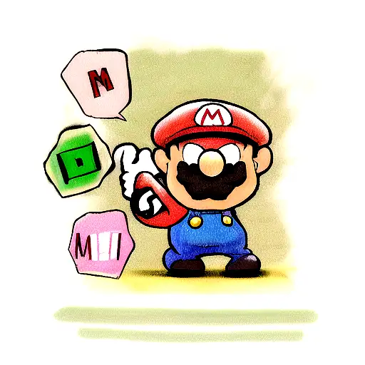 Mario bross  tattoo design idea