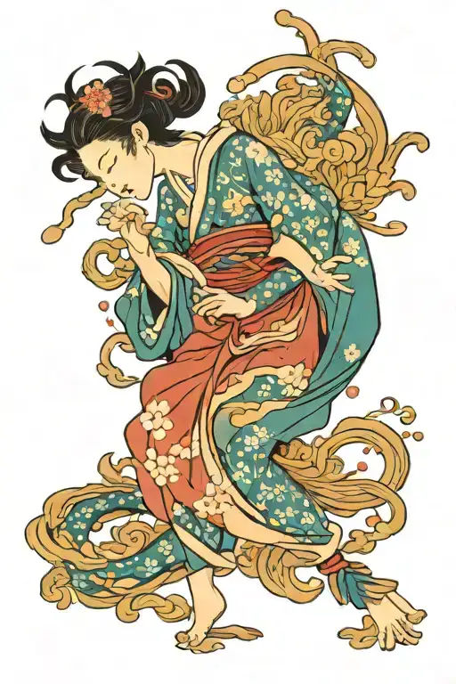 virgo sign tattoo design idea