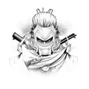 yasuke tattoo design idea