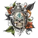 Adrenaline formula tattoo design idea