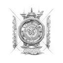 2001 in roman numeral tattoo design idea