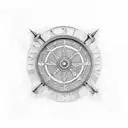 2001 in roman numeral tattoo design idea