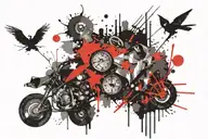 testosterone masculine tattoo design idea