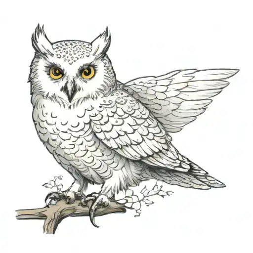 harry potter hedwig jackie tattoo design idea