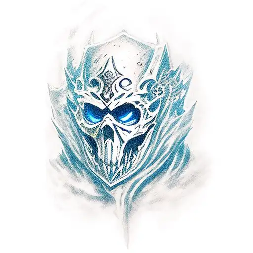 lich king tattoo design idea