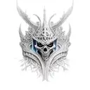 lich king tattoo design idea