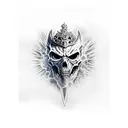 lich king tattoo design idea