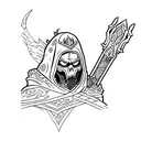 lich king tattoo design idea