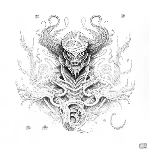 lovecraft tattoo design idea