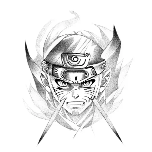 pain from Naruto  tattoo design idea