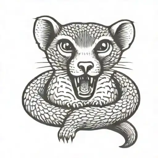 Mongoose tattoo design idea