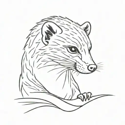 Mongoose tattoo design idea