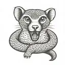 Mongoose tattoo design idea