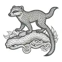 Mongoose tattoo design idea